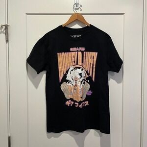 One Piece Gear 5 Monkey D Luffy Black Graphic T-Shirt Mens Large Toei Animation